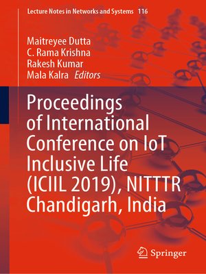 cover image of Proceedings of International Conference on IoT Inclusive Life (ICIIL 2019), NITTTR Chandigarh, India